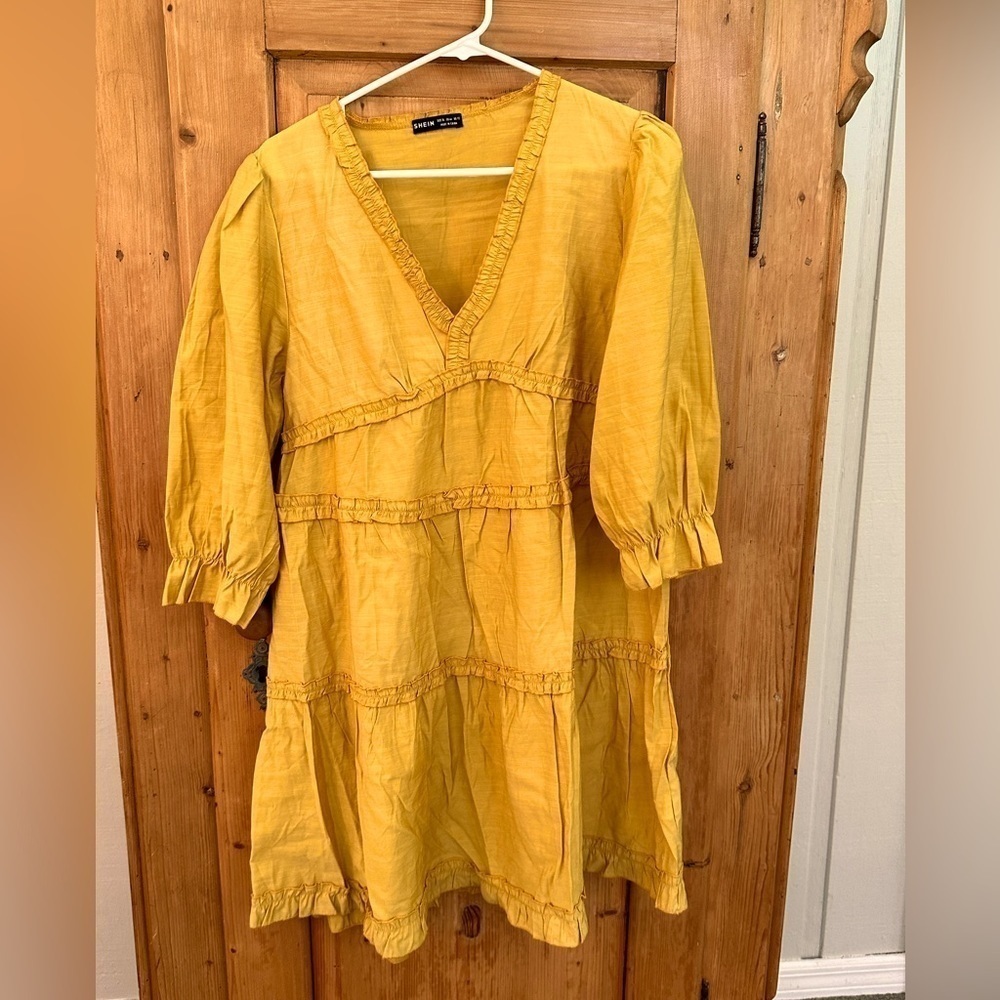 Shein Tunic Dress With Ruffled Banded Details - Size XL NWOT